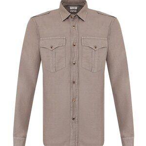 NWT Brunello Cucinelli Men’s Linen Blend Shirt